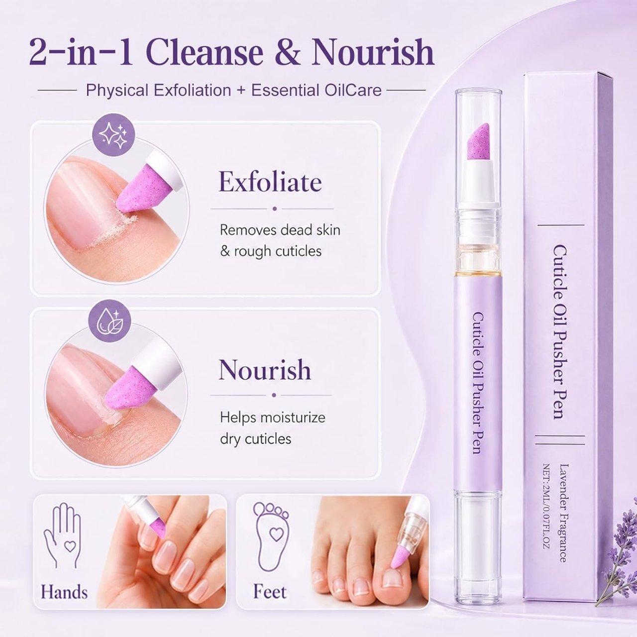 stilou 2-în-1 pentru îngrijirea cuticulelor, CuticleOil - Image 11