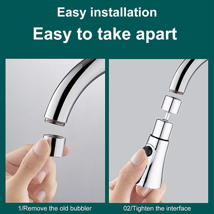 AdjustableFaucet, adaptor pentru bateria de la bucătărie - Image 2