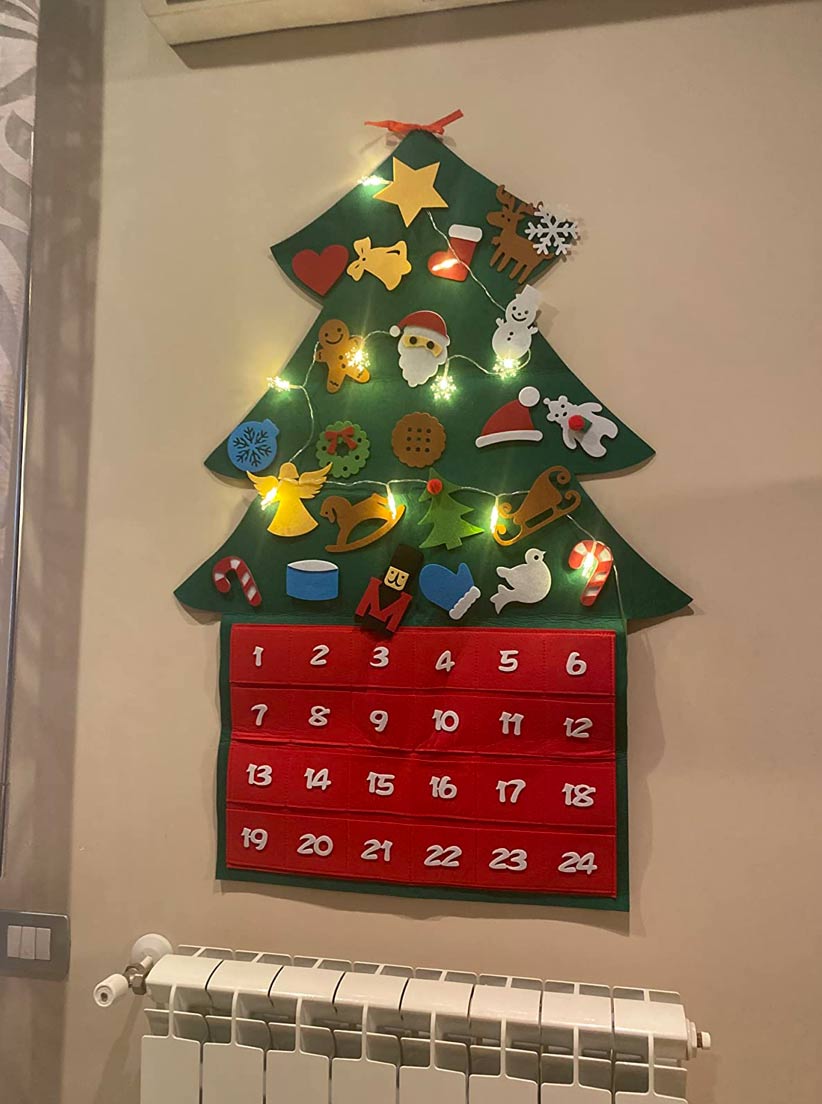 AdventTree, brad de Crăciun din fetru cu calendar - Image 9
