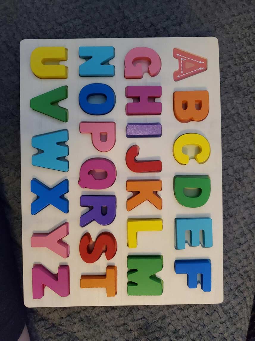 AlphabetPuzzle, puzzle din lemn cu litere - Image 5