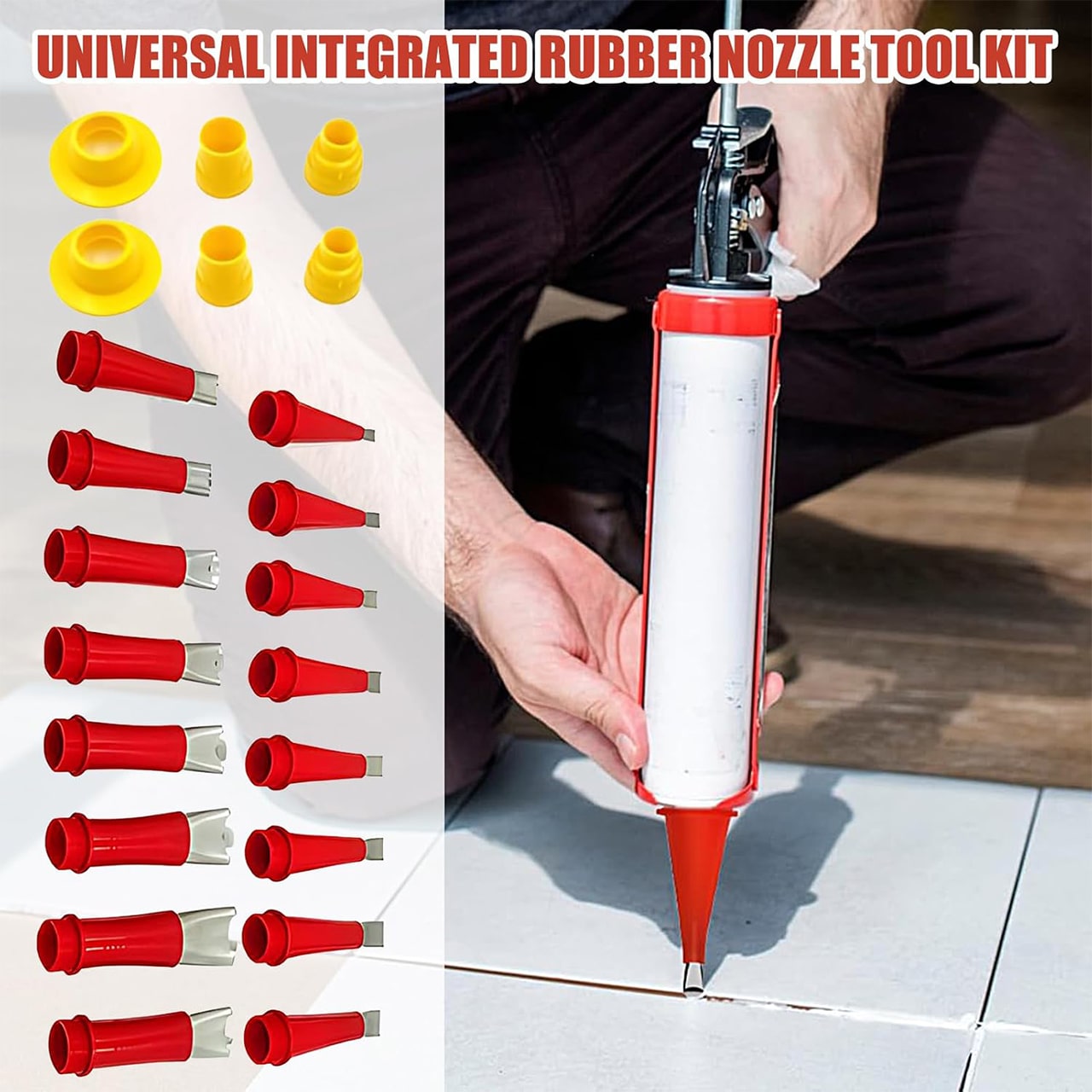 Set de 22 de adaptoare în dimensiuni diferite.