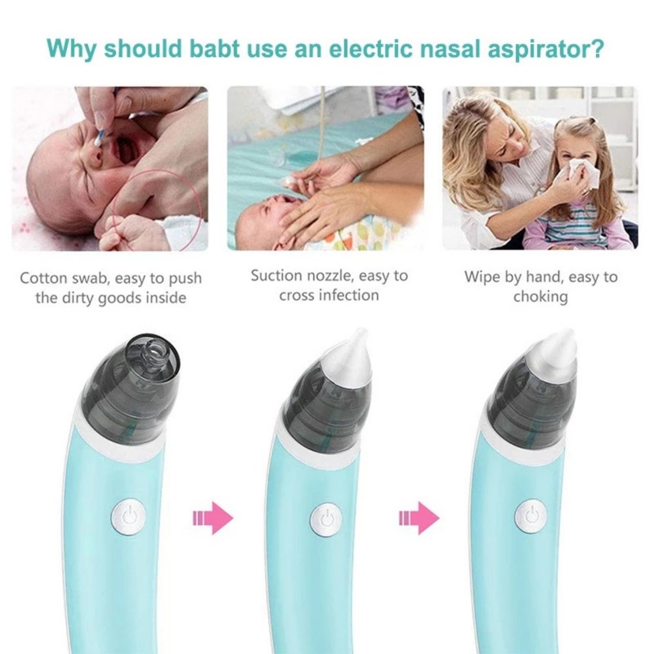 Aspirator, aspirator nazal pentru bebeluși - Image 7