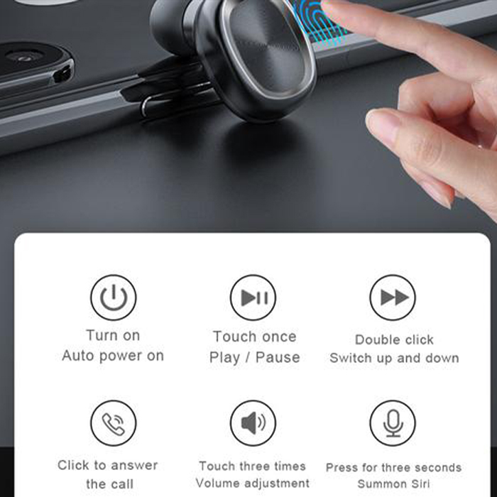 AudioInfinity, căști wireless bluetooth rezistente la apă cu stație de încărcare - Image 7