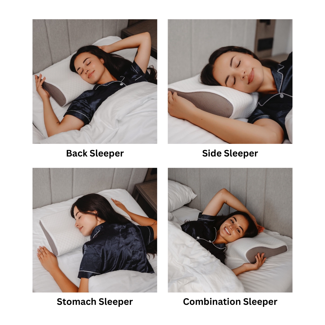 Perna ergonomic oferă suport perfect pentru gât și coloană vertebrală.