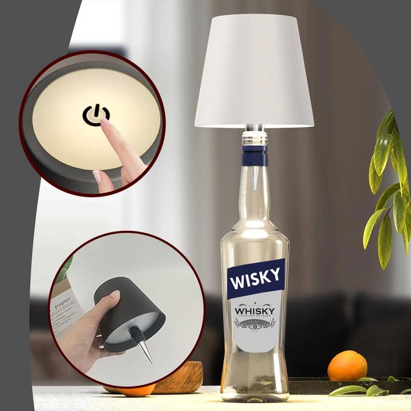 Lampă LED fără fir pentru sticlă, BOTLEAMP - Image 4