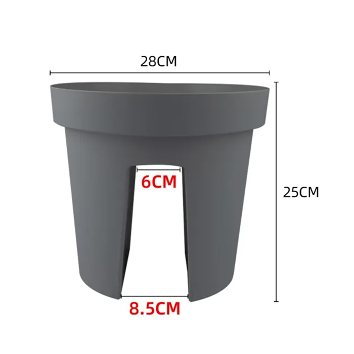 BalconyPots, ghivece pentru flori de balcon (2 bucăți) - Image 2