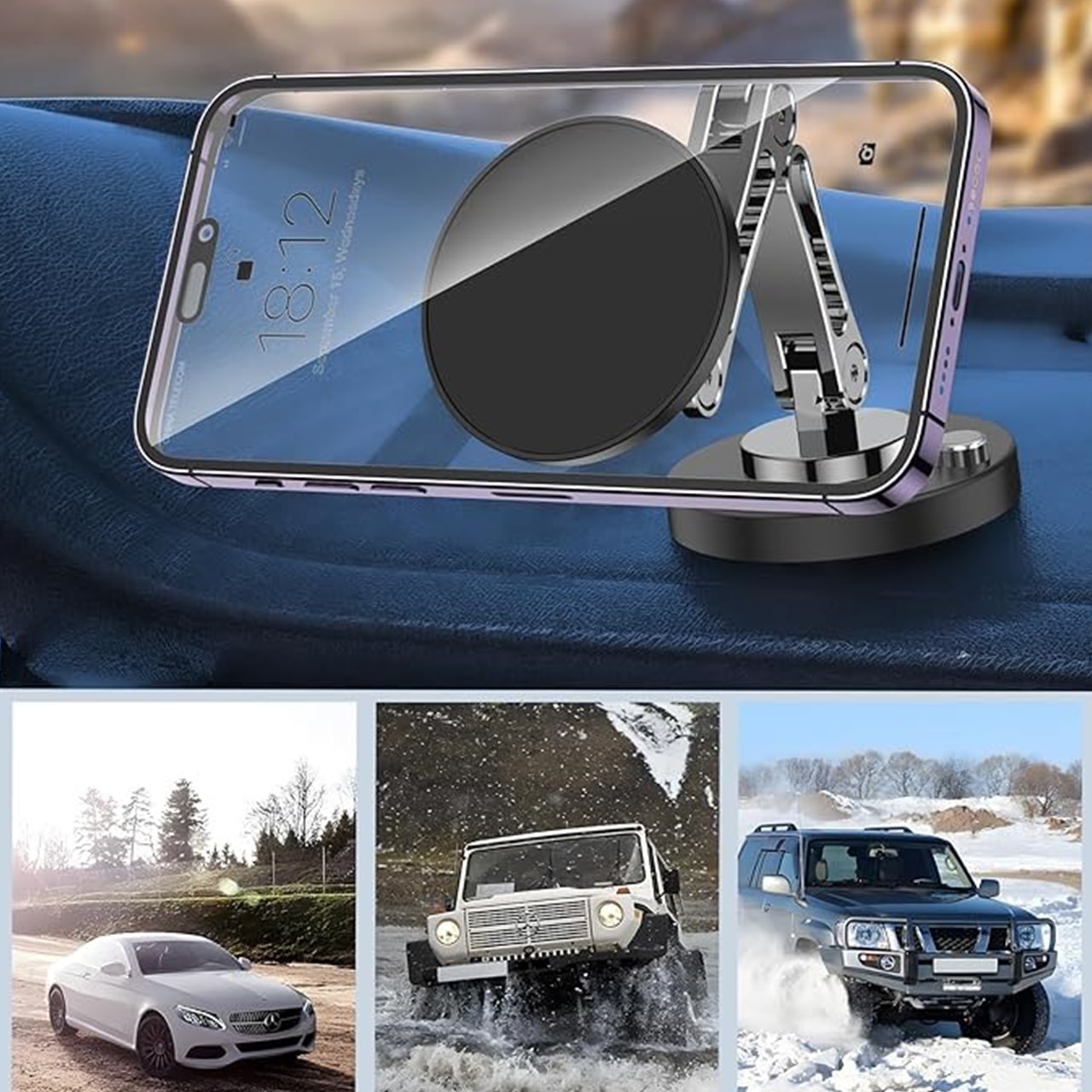 BaseHolder, suport magnetic pentru telefon - Image 4