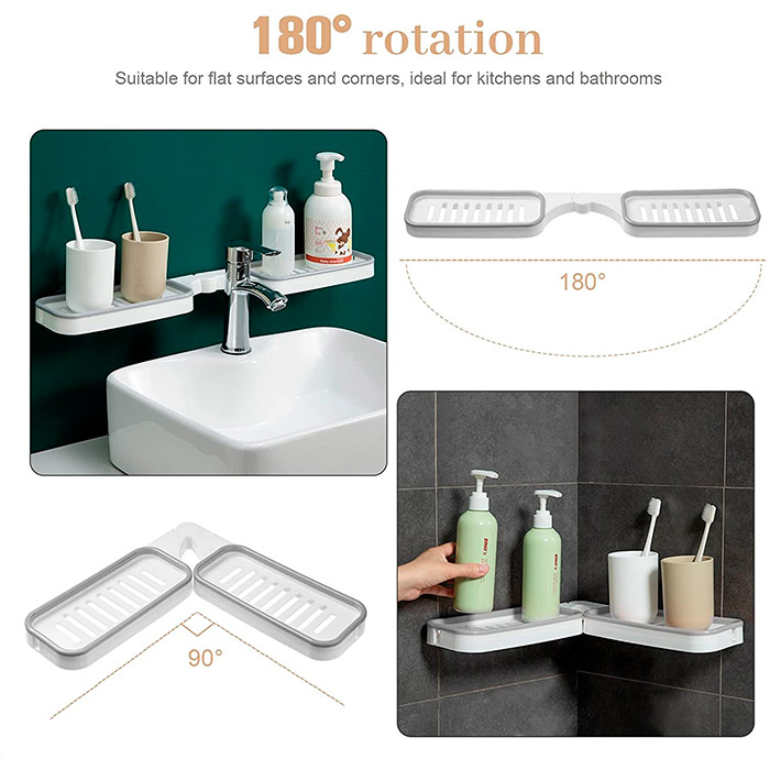 BathroomShelf, raft de baie care poate fi instalat la 90° sau 180° - Image 4