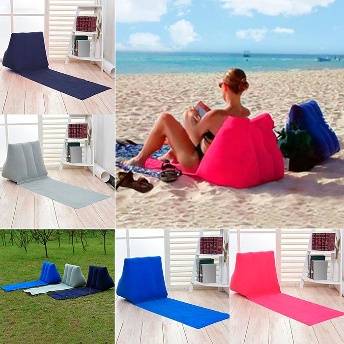 Perna de plajă compactă are un design ergonomic și un suport perfect pentru spate, pentru o odihnă placută și confortabilă!