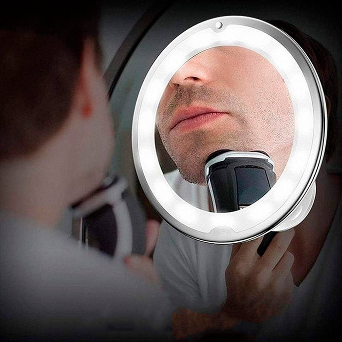 BeautyMirror, un oglindă cu mărire, lumină LED puternică și un suport flexibil - Image 4