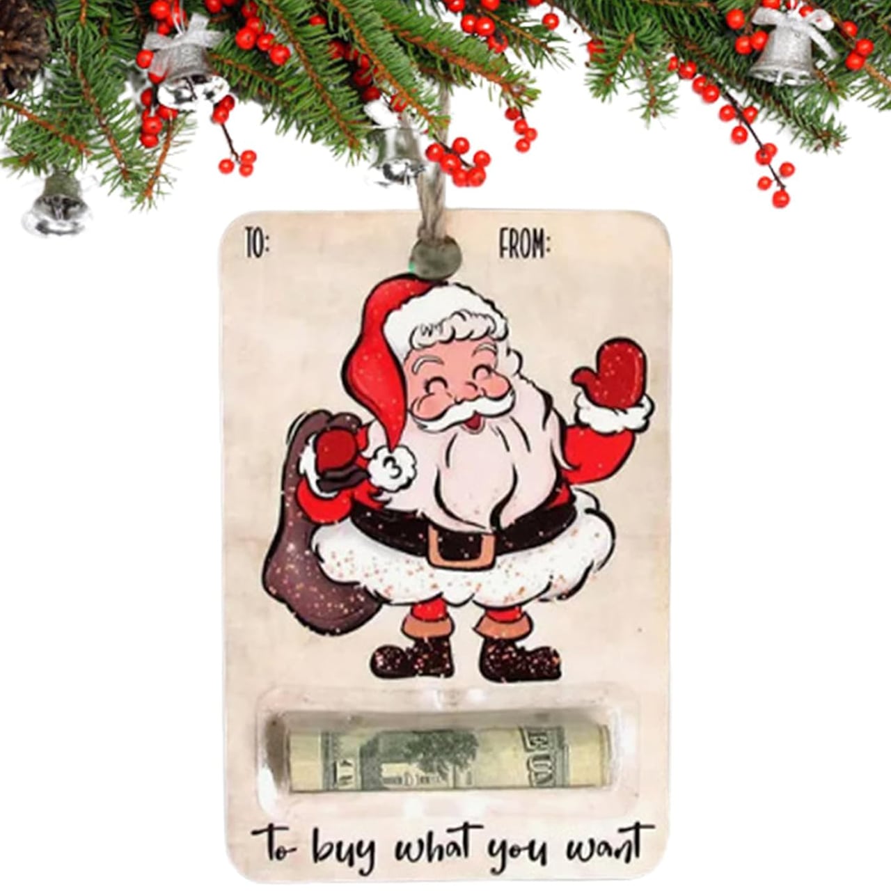 BestGift, card de Crăciun cu compartiment pentru bani (3 bucăți) - Image 3