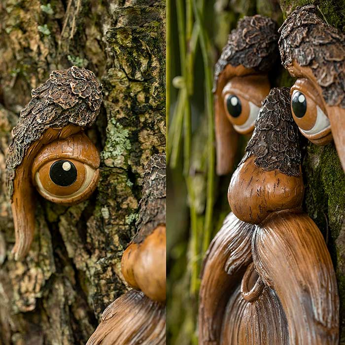 BirdFeeder, o decorațiune de copac în forma unei fețe care este și un hrănitor pentru păsări - Image 4