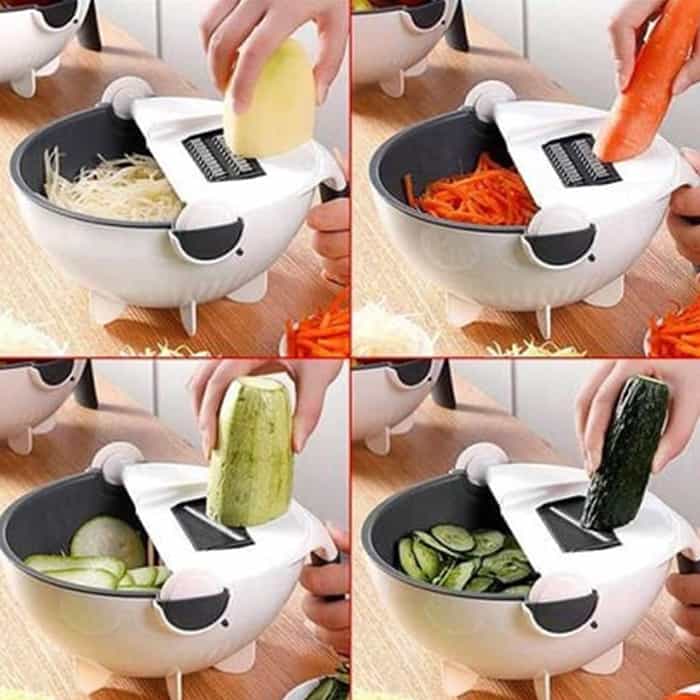 BowlCutter, feliator multifuncțional cu strecurătoare și curățător de mână - Image 6