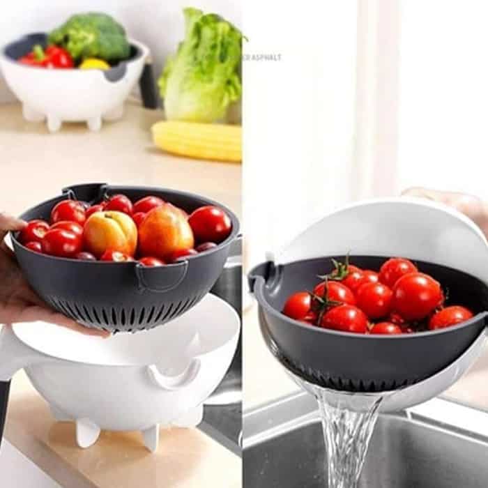 BowlCutter, feliator multifuncțional cu strecurătoare și curățător de mână - Image 7