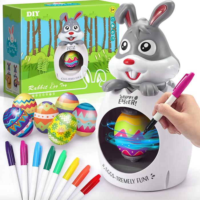 BunnyColor, set pentru crearea și colorarea ouălor de Paște din plastic - Image 8