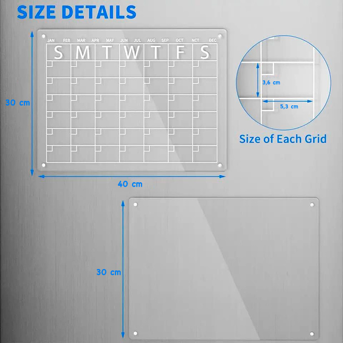 CalendarBoard, tablă de calendar magnetică (2 bucăți) - Image 2