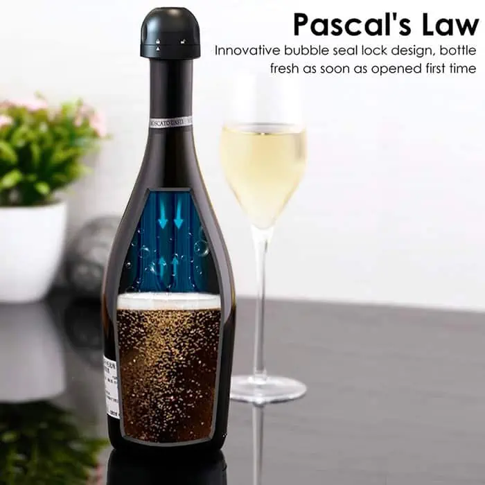 CapLock, dop vid pentru sticlă (1 pentru vin + 1 pentru șampanie) - Image 2