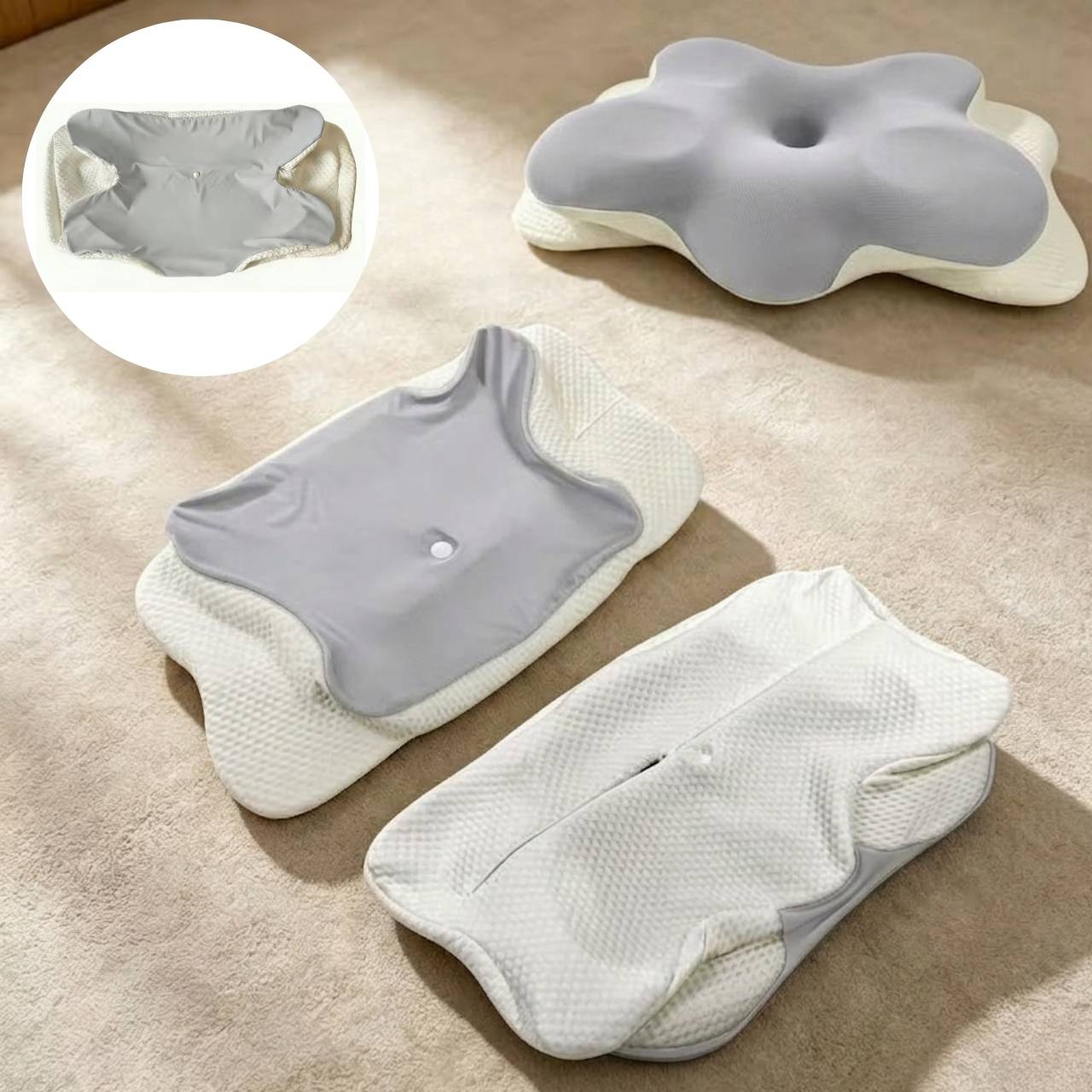 Față de pernă ergonomică CervicalPillow, CervCover - Image 4
