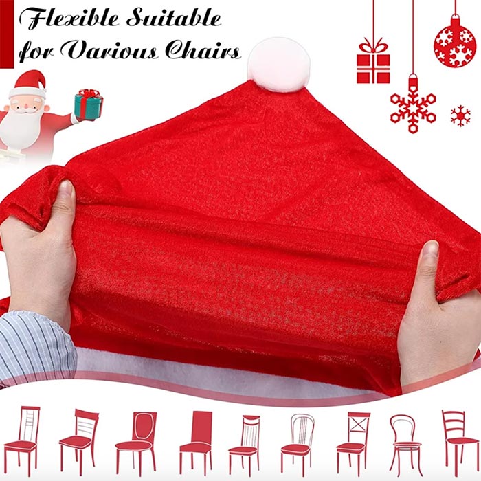 ChairSanta, huse festive pentru scaune (4 bucăți) - Image 4