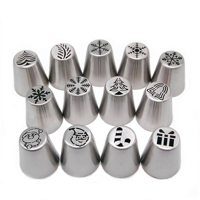 ChristmasNozzles, decorațiuni festive pentru o varietate de deserturi - Image 4