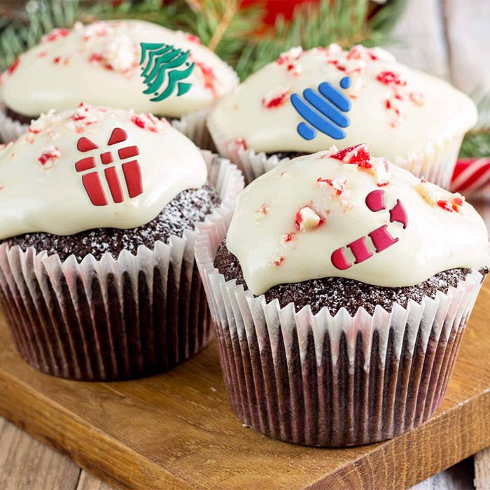ChristmasNozzles, decorațiuni festive pentru o varietate de deserturi - Image 10