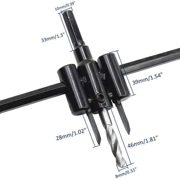 CircleCutter, dispozitiv de frezare reglabil (30 – 120 mm) - Image 3
