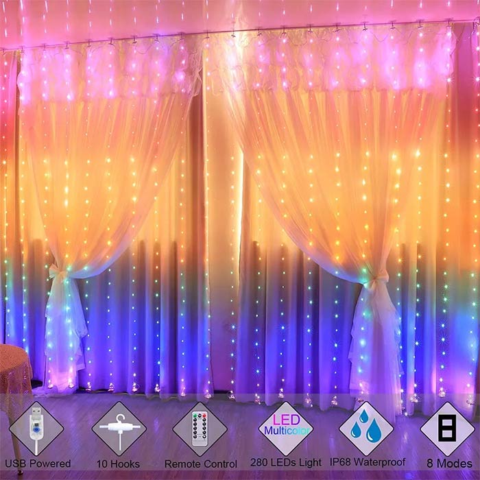 ColorfulCurtain, o perdea ușoară cu 300 de lumini LED colorate - Image 7