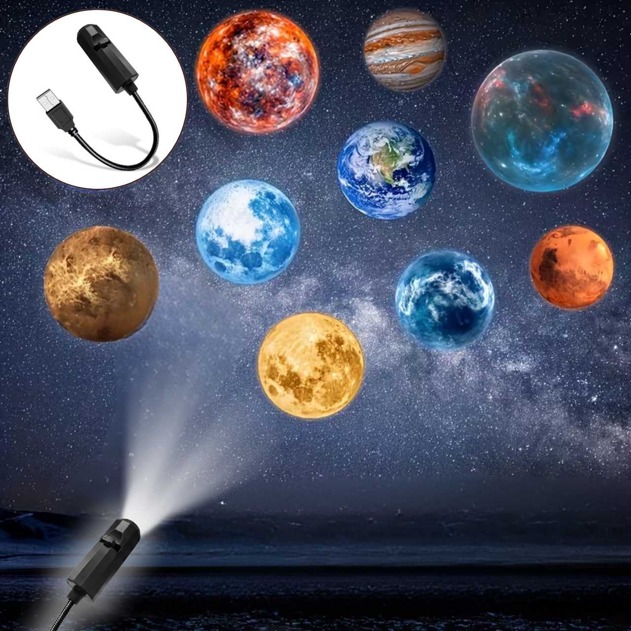 Lumină de noapte cu proiector, CosmoLight - Image 3