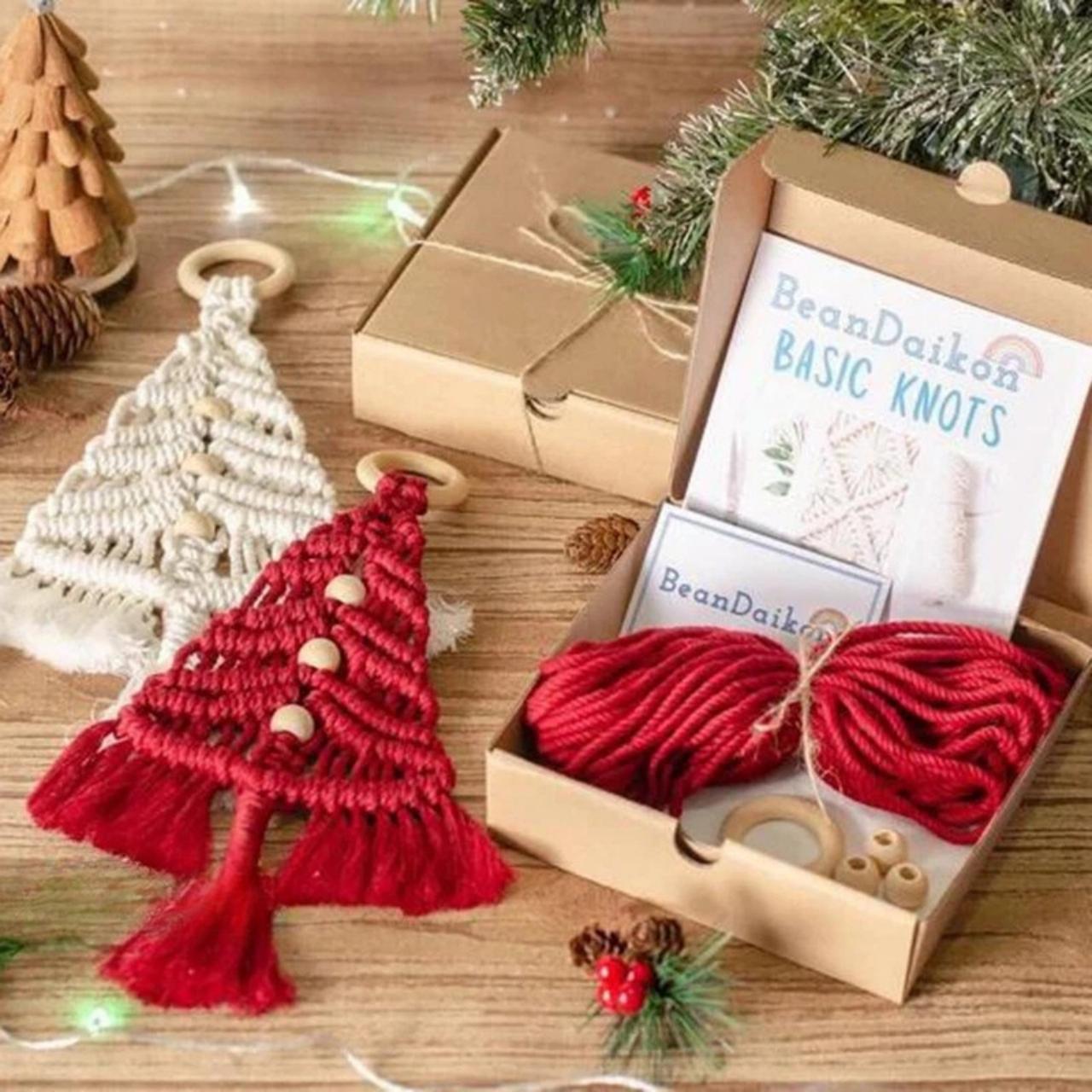 CraftKit, kit de ornamente de Crăciun din macrame - Image 6