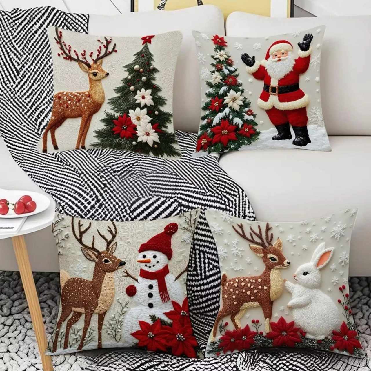 CutePillows, fețe de pernă de Crăciun (4 bucăți) - Image 9