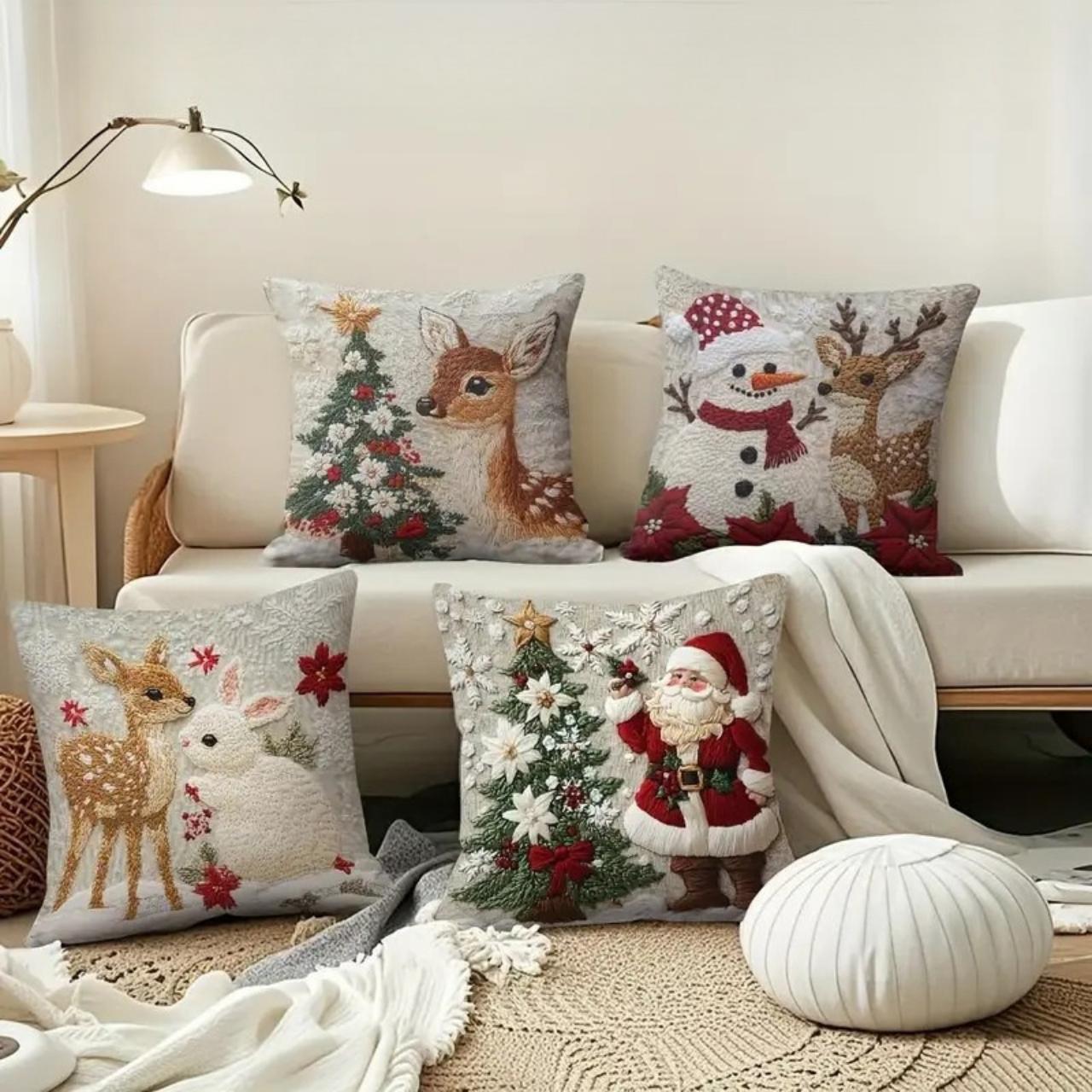 CutePillows, fețe de pernă de Crăciun (4 bucăți) - Image 5