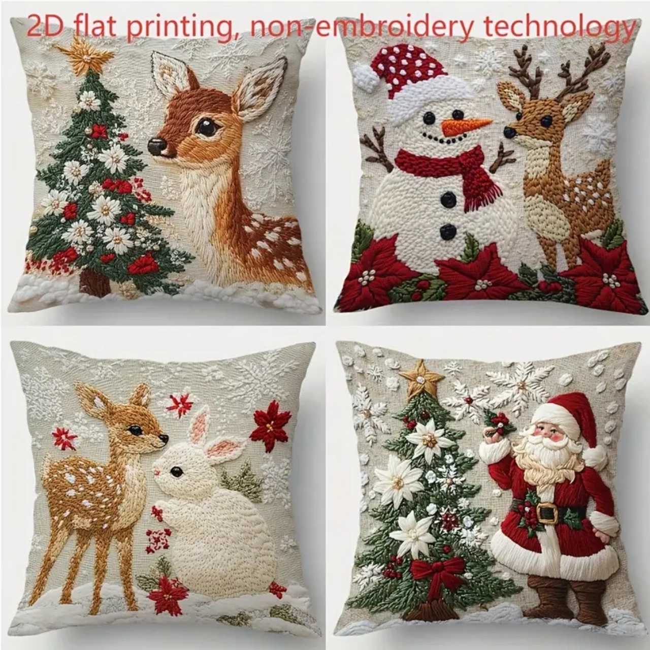 CutePillows, fețe de pernă de Crăciun (4 bucăți) - Image 4