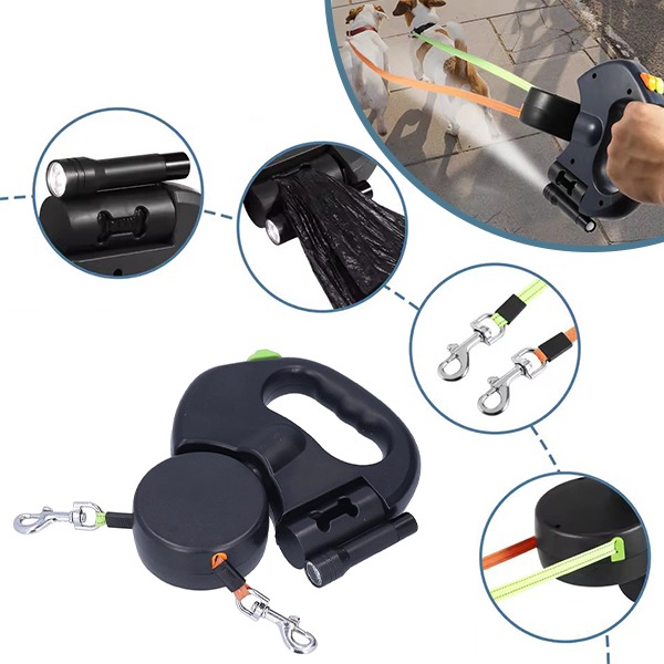 DDR-TST, Lesă dublă pentru câini FlexiPaws - Image 12