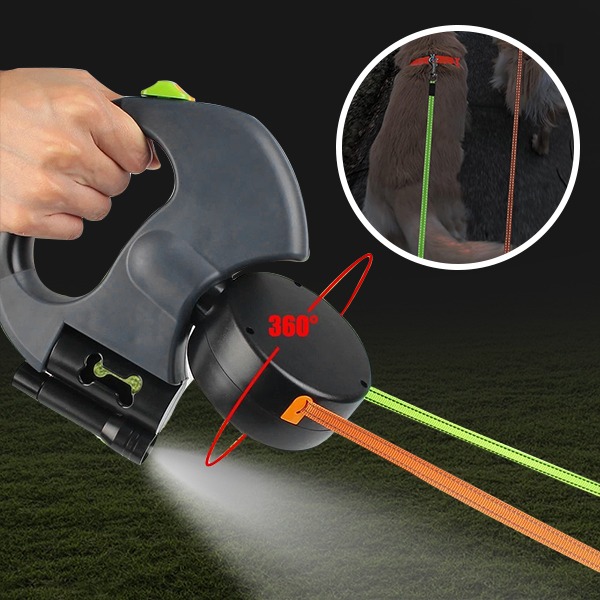 DDR-TST, Lesă dublă pentru câini FlexiPaws - Image 7