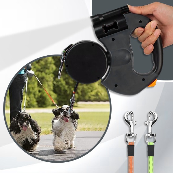DDR-TST, Lesă dublă pentru câini FlexiPaws - Image 8