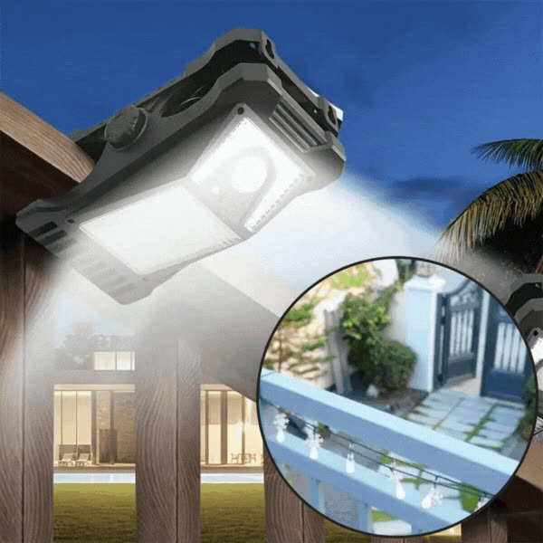 DeckClip, Lampa Solar pentru Grădină cu Clips și Senzor de Mișcare - video
