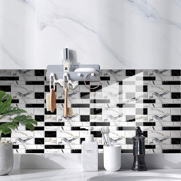 DecorWallpaper, tapet autocolant 3D în imitație de plăți ceramice (set de 12 coli) - Image 2