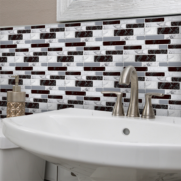 DecorWallpaper, tapet autocolant 3D în imitație de plăți ceramice (set de 12 coli) - Image 9