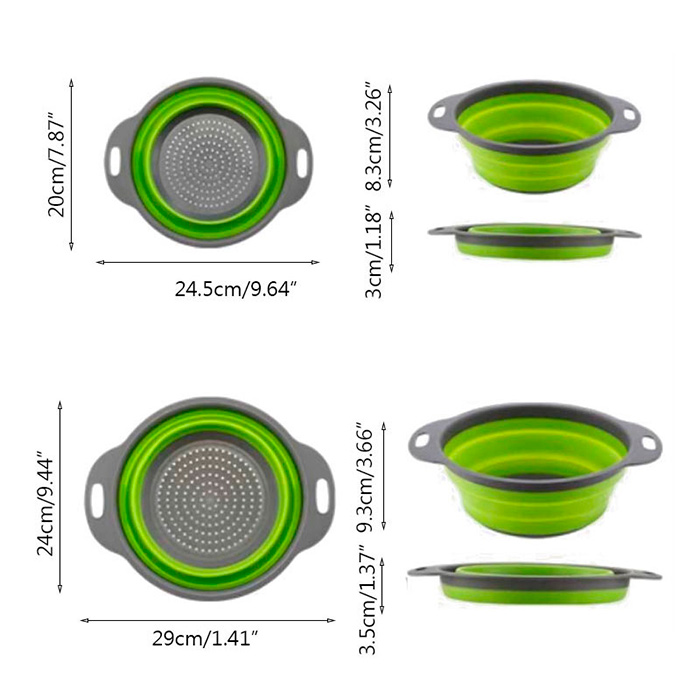 DishDrain, vase de gătit din silicon (2 bucăți) - Image 2