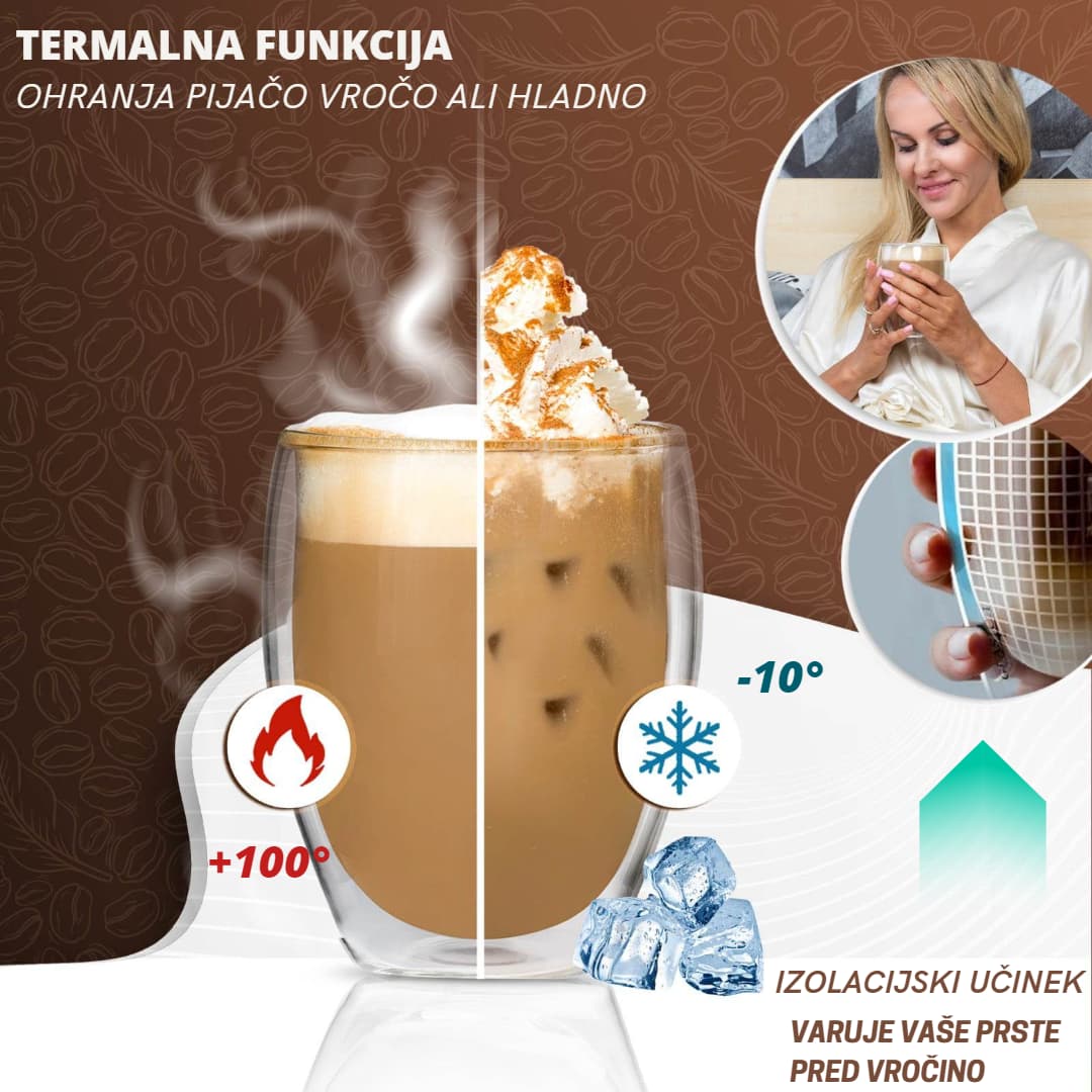 DoubleCups, borcane cu pereți dubli (4 buc.) - Image 3