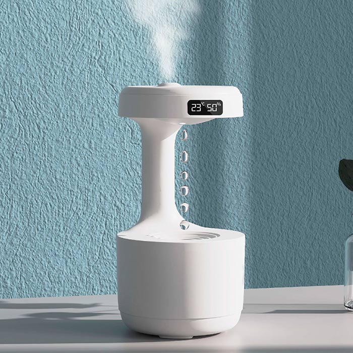 Umidificatorul umidifică în mod eficient camera, având și un efect calmant asupra diferitelor răceli și virusuri!