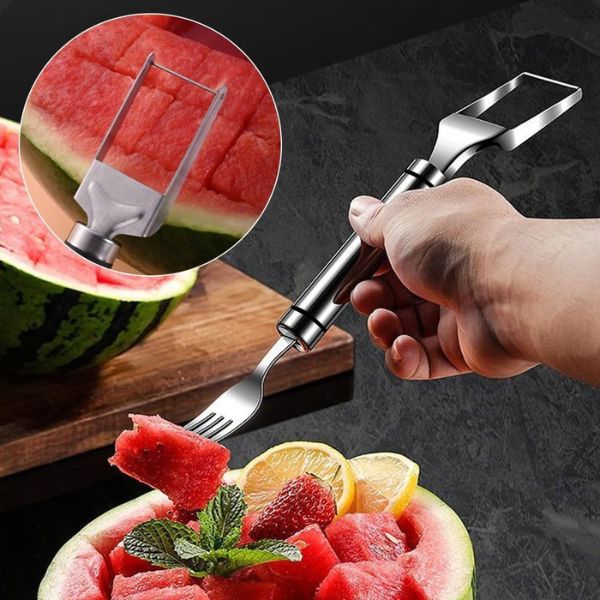 Furculiță pentru tăiat pepene verde 2-în-1, FRUITFORK