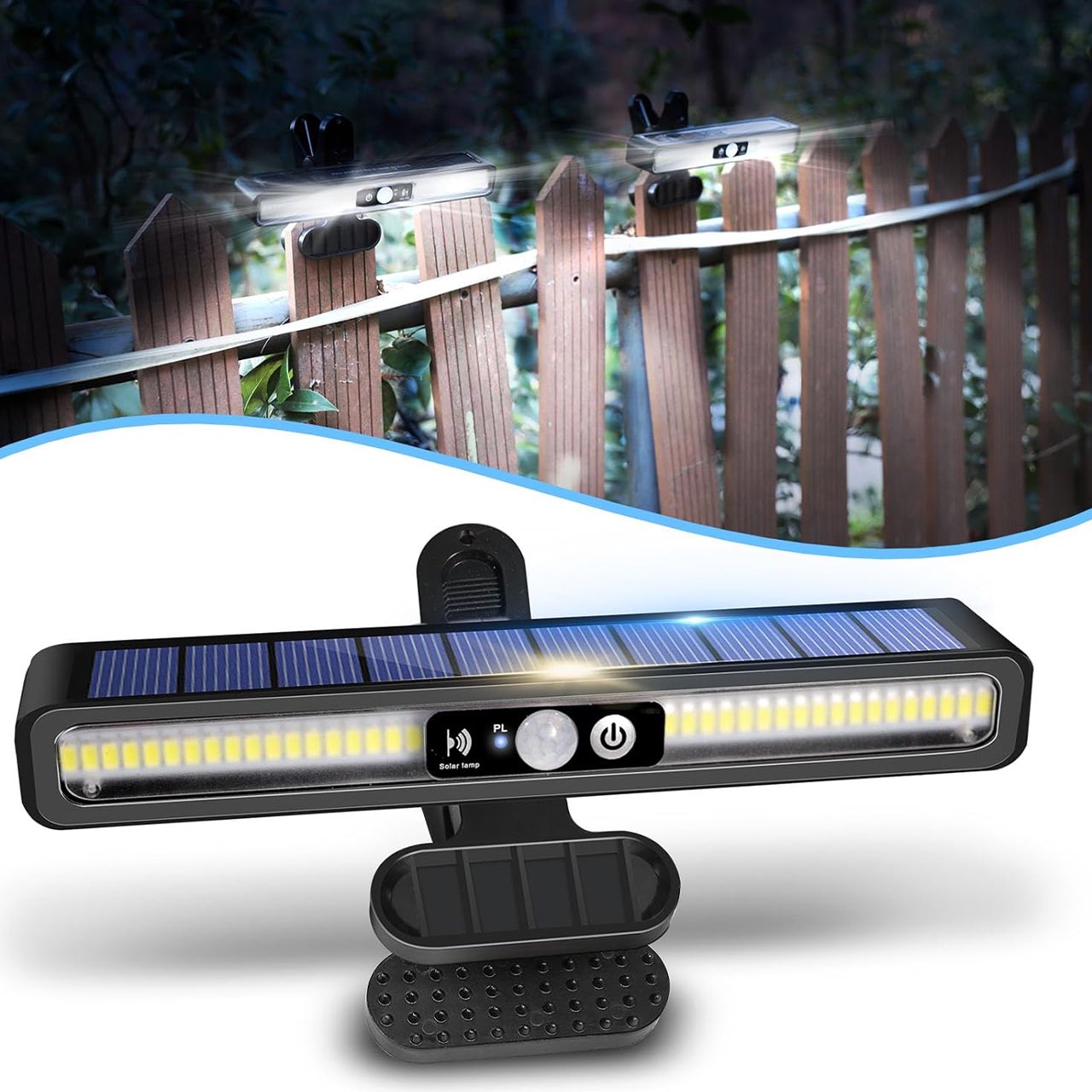 LampClip, lampă solară de exterior cu senzor de mișcare
