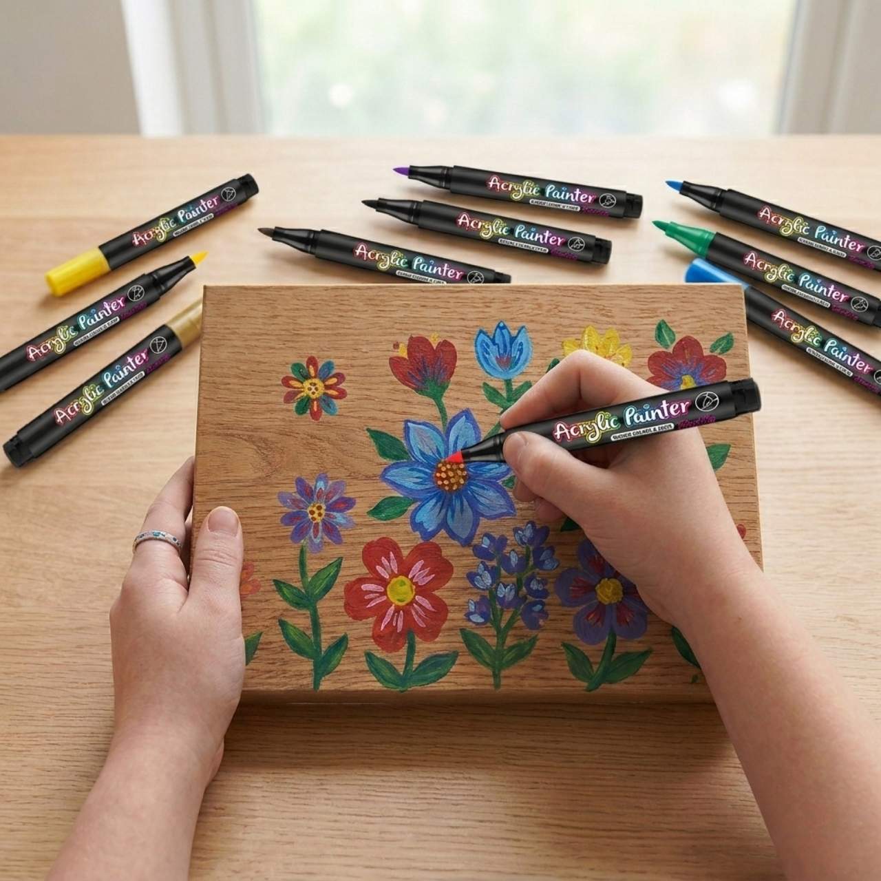 PaintAcrylic, acrylic markers (12 pieces) - Image 4