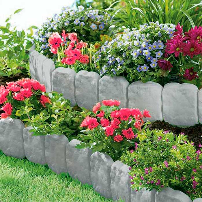 Edges, bordură decorativă pentru grădină și plante ornamentale (10 bucăți) - Image 6