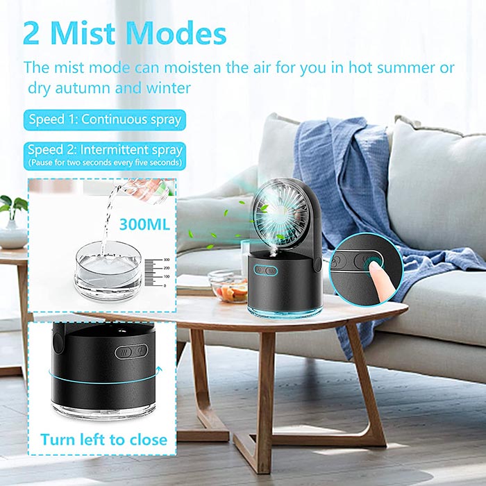 FanMist, ventilatorul care răcește și umidifică camera - Image 5