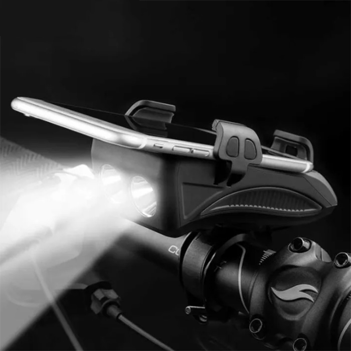 FastBike, o lumină pentru bicicletă, stație de încărcare, suport pentru telefon și clopoțel, toate într-un singur produs - Image 3