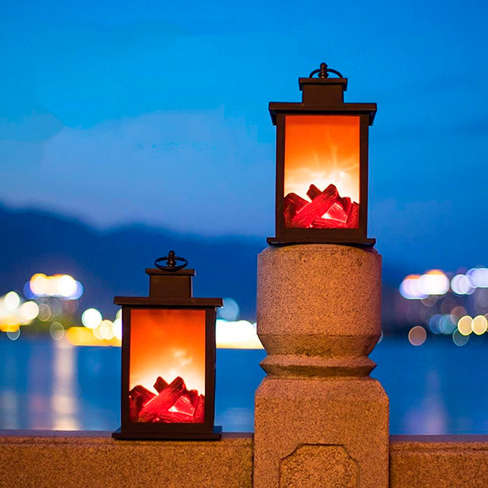 FireLantern, o lampă decorativă cu aspect de șemineu și un foc virtual - Image 9