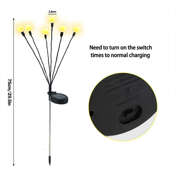 FireflyLights, lampă solară de grădină cu 6 lumini - Image 8