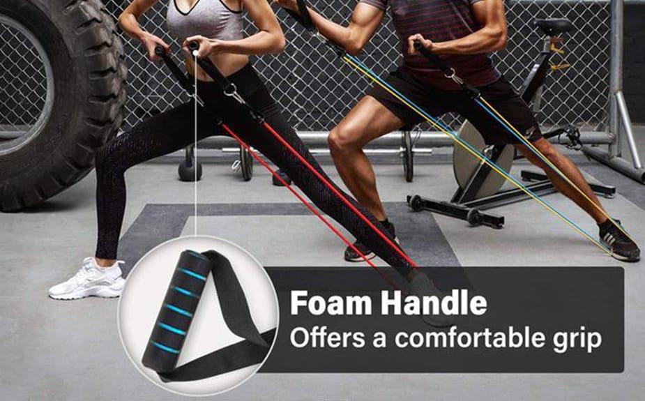 FitBands, benzi elastice cu manere pentru antrenament - Image 4